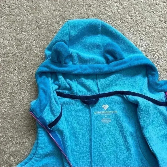 Obermeyer Mika Fleece Vest Tutu Girls Size XL Blue/Pink Style# 57030 Ski Outdoor - Picture 7 of 15
